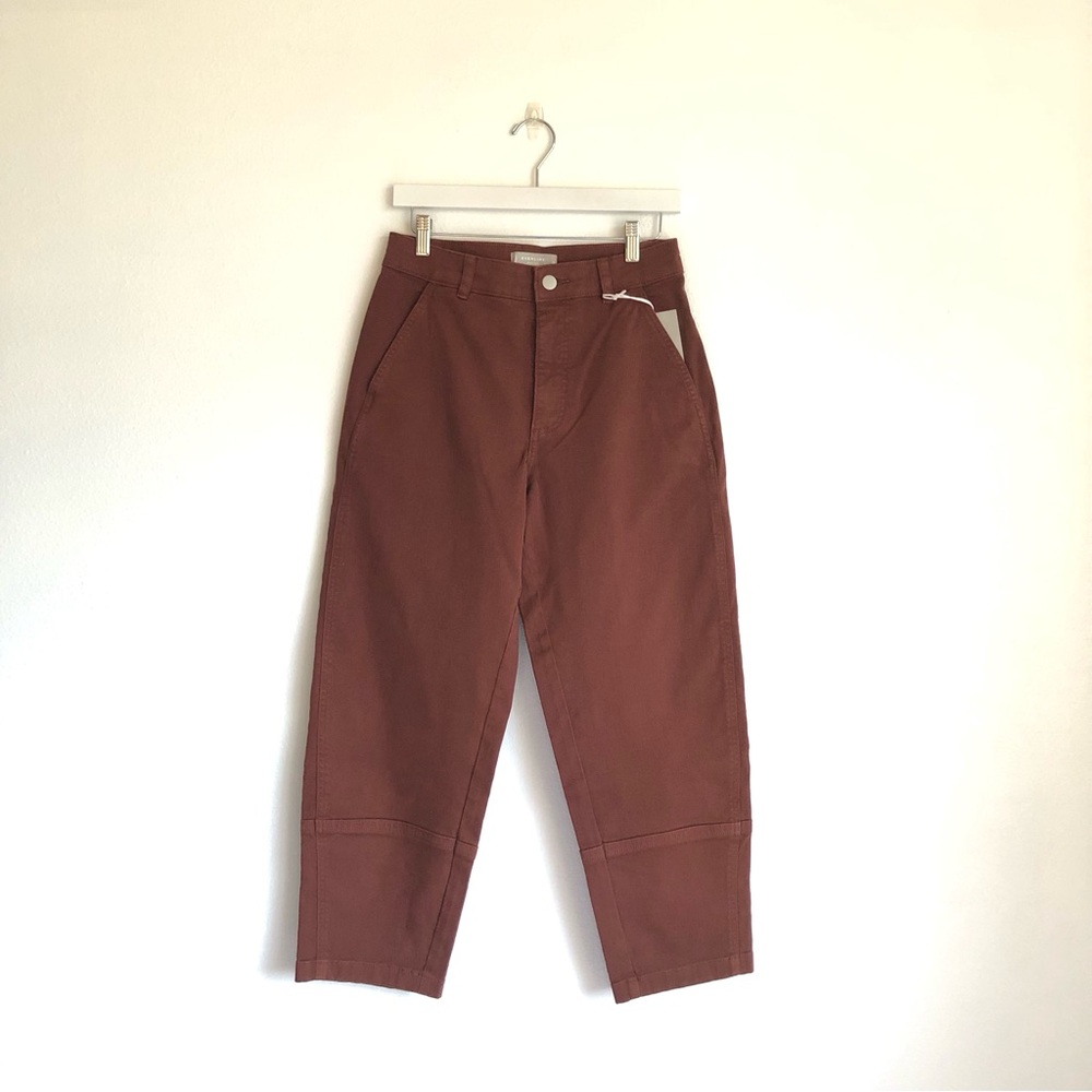 NWT Everlane The Utility Barrel Pant | Rosewood Brown, Size 6 - Picture 2 of 9